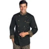 Veste Chef Cuisinier Extralight Noir Biscuit -Travail Professionnels Vêtements Magasin veste chef cuisinier extralight noir biscuit