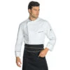 Veste Chef Cuisinier Wimbledon Blanc Liseré Noir 100% Coton -Travail Professionnels Vêtements Magasin veste chef cuisinier wimbledon blanc lisere noir 100 coton