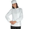 Veste Chef Femme Snaps Blanc 100% Coton 2 Veste Chef Femme Snaps Blanc 100% Coton -Travail Professionnels Vêtements Magasin veste chef femme snaps blanc 100 coton