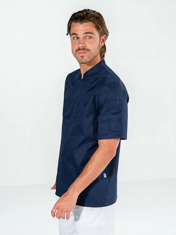 Veste Cuisine Bleu Marine Manches Courtes Mixte COOKIE 4 Veste Cuisine Bleu Marine Manches Courtes Mixte COOKIE – Image 2