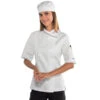 Veste Cuisine Italienne Manches Courtes Pour Femme 100% Coton