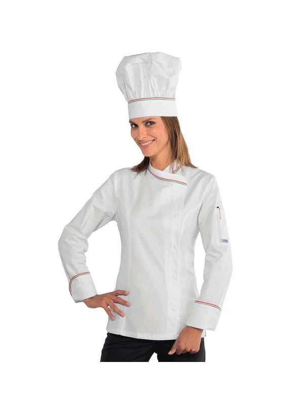Veste Cuisine Italienne Pour Femme 100% Coton 3 Veste Cuisine Italienne Pour Femme 100% Coton