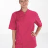 Veste Cuisine Rose Femme Manches Courtes COOKIE -Travail Professionnels Vêtements Magasin veste cuisine rose femme manches courtes cookie