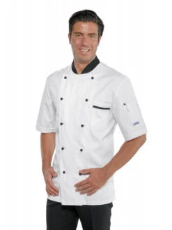 Veste De Chef Cuisinier à Manches Courtes -Travail Professionnels Vêtements Magasin veste de chef cuisinier a manches courtes 1