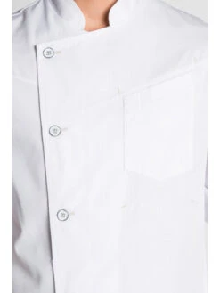 Veste De Cuisine Blanche Manches Retroussables Chef Look 11 Veste De Cuisine Blanche Manches Retroussables Chef Look -Travail Professionnels Vêtements Magasin veste de cuisine blanche manches retroussables chef look 4