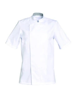 Veste De Cuisine Blanche Mixte Manches Courtes COOKIE -Travail Professionnels Vêtements Magasin veste de cuisine blanche mixte manches courtes cookie 4