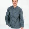 Veste De Cuisine Grise Manches Longues Mixte FABRICE -Travail Professionnels Vêtements Magasin veste de cuisine grise manches longues mixte fabrice
