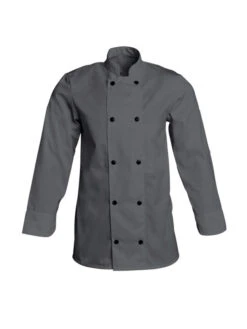Veste De Cuisine Grise Manches Longues Mixte FABRICE -Travail Professionnels Vêtements Magasin veste de cuisine grise manches longues mixte fabrice 3