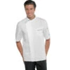 Veste De Cuisine Tissu Anti Taches Et Manches Courtes -Travail Professionnels Vêtements Magasin veste de cuisine tissu anti taches et manches courtes