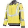 Veste De Sécurité Haute Visibilité Jaune Fluo Et Gris Acier