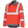 Veste De Travail Haute Visibilité Rouge Hivi Et Gris Acier Ocean -Travail Professionnels Vêtements Magasin veste de travail haute visibilite rouge hivi et gris acier ocean