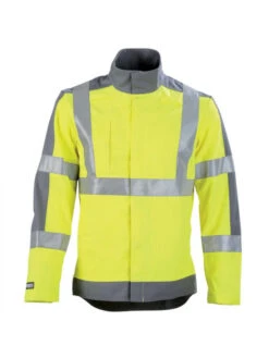 Veste De Travail Hivi Jaune Fluo Gris Acier Ocean A. Lafont