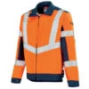 Veste De Travail Hivi Orange Fluo Et Bleu Marine Lafont -Travail Professionnels Vêtements Magasin veste de travail hivi orange fluo et bleu marine lafont