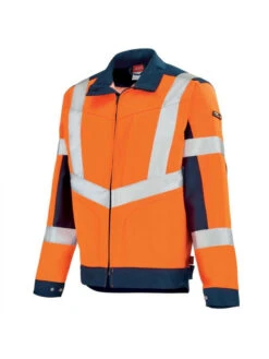 Veste De Travail Hivi Orange Fluo Et Bleu Marine Lafont