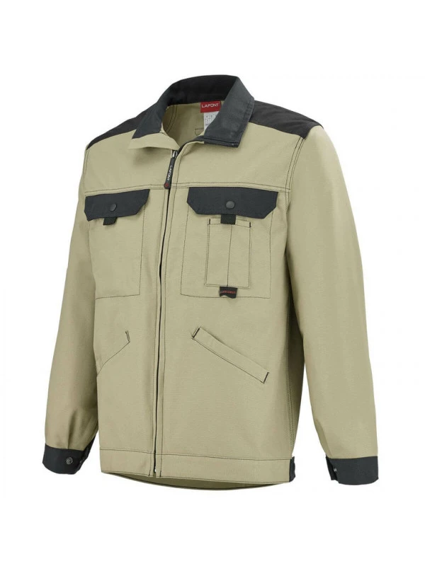 Veste De Travail Homme Beige Et Noir A. Lafont 3 Veste De Travail Homme Beige Et Noir A. Lafont