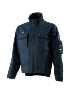 Veste De Travail Homme Bleu Marine Et Noir Adolphe Lafont