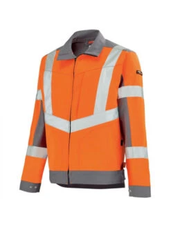 Veste De Travail Homme Orange Hivi Et Gris Acier Adolphe Lafont