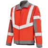 Veste De Travail Homme Rouge Hivi Et Gris Acier 2 Veste De Travail Homme Rouge Hivi Et Gris Acier -Travail Professionnels Vêtements Magasin veste de travail homme rouge hivi et gris acier