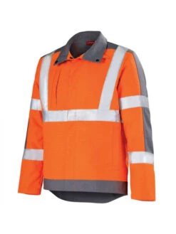 Veste De Travail Orange Hivi Et Gris Acier Ocean