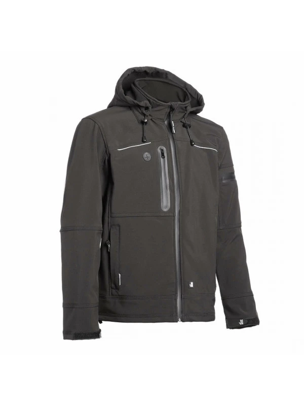 Veste De Travail Softshell Respirante Noire Flores North Ways 7 Veste De Travail Softshell Respirante Noire Flores North Ways – Image 5