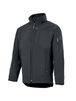 Veste De Travail Stretch Et Multipoches Softshell Noir, Interieur Polaire