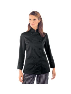 Veste Femme Chef Cuisinier Noir