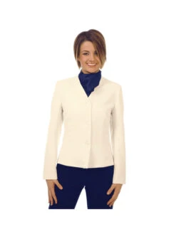 Veste Femme Col V Deborah Crème