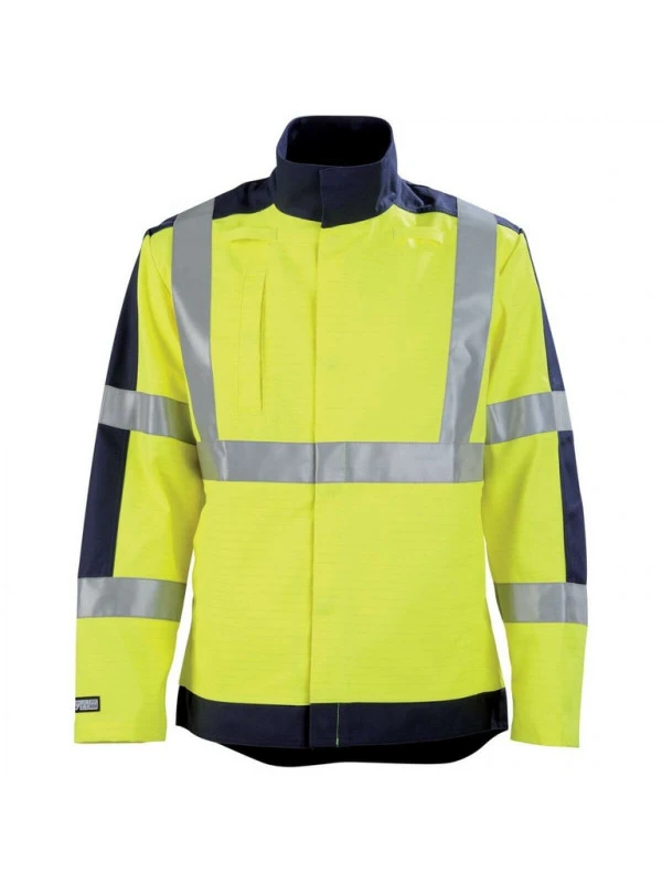 Veste Haute Visibilité Jaune Hivi Et Bleu Marine Ocean 3 Veste Haute Visibilité Jaune Hivi Et Bleu Marine Ocean