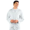 Veste Médicale Homme Manches Longues Sport Blanc 100% Coton -Travail Professionnels Vêtements Magasin veste medicale homme manches longues sport blanc 100 coton