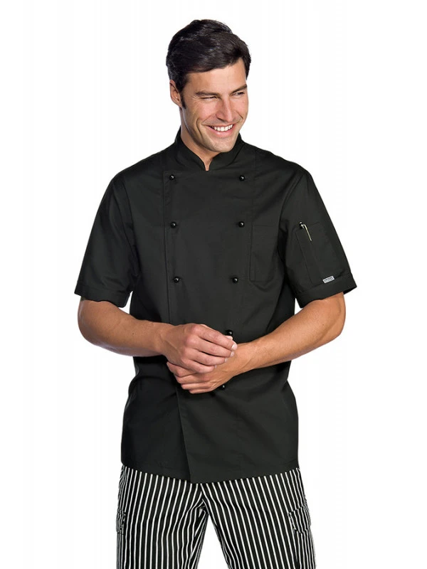 Veste Noire Chef De Cuisine 4 Veste Noire Chef De Cuisine – Image 2